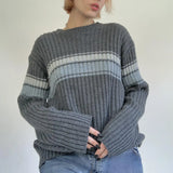 Striped Ribbed Downtown SweaterOutfit