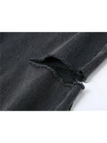 Chic Jeans Women High Waist Straight Denim Pants Baggy Vintage Women Washed Black Casual All-Match Female Trousers