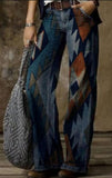 Zingj Plus Size Casual Pants Thin Jeans Wide Leg Pants-Outfit