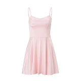 Zingj Summer New Sexy V-Collar Advanced Temperament Slim Condole Dress Fluffy Short