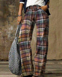 Zingj Plus Size Casual Pants Thin Jeans Wide Leg Pants-Outfit