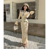 Long Wind Coat Women's 2025 Chic Design Sense Early Spring Double