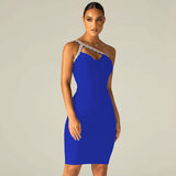 New Bandage Dress Beading Sexy Black Bodycon Summer Dress Party Club Elegant Ladies