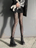tights with a spider web