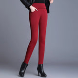 Pants Slim Plus Velvet Fashion LeisureHight Waist Leggings Women Comfortable Stretch Keep Warm Casual Warm Leggings