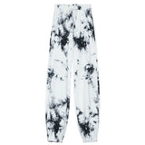 Women's Pants Harajuku Tie Dye Print Casual Trousers Loose Wide Leg Pants Female Hip Hop Joggers Woman
