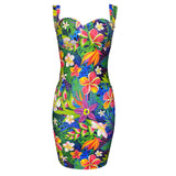 Women Bandage Dress 2021 New Print Bodycon Sexy Spaghetti Strap Elegant Summer Party Evening Autumn Dresses
