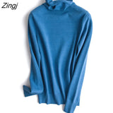 knitted women soft pullover sweater Long sleeve top turtleneck female sweater Chic ladies casual bestmatch jumper