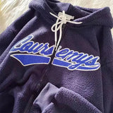 Sweatshirt Punk Goth Wing Letter Print Hoodies Streetwear Plus Size Jacket Long Sleeve Tops Aesthetic Girls