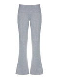 Casual Solid Low Rise Trousers Women Basic Slim Fitness leggings Sweatpants Korean Fashion Streetwear y2k Flared