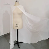 Chiffon Gauze Shawl wrapped in BOLERO Floor-Length Bridal Wedding