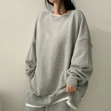 Solid Color Oversized SweatshirtOutfit