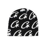 Letter Plush Hop Trend Fashion Hat-Free Hottie Street Warm Knitted Hat
