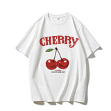 Sale Ins Wind Letter Print T-Shirts For Women's Summer Free-Rider Cotton Short-Sleeved