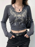 sleeve crop top with