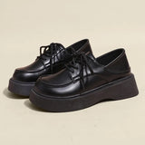 Zingj Wind Thick Sole Single Shoes Shoes Spring Summer And Autumn Jk Uniform Shoes Shallow Mouth Mary Jane Double Buckle Belt Student Tide-Outfit