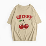 Sale Ins Wind Letter Print T-Shirts For Women's Summer Free-Rider Cotton Short-Sleeved