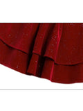 French Shatter Flash Dress Women 2023 Spring Sexy Halter Party Red Dresses Vestidos Y2K Long Sleeve Slim Waist