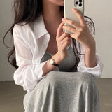 Solid Color Back Tie Cropped BlouseOutfit