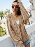 Winter New Knitting Women Cardigan Fashion Twist Sweater Coat Streetwear Dress Jacket Cardigans Long Sleeve Top