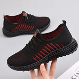 Women Shoes Fashion Mesh Breathable Socks Shoes Female Lace Up Flat Casual Sneakers Comfortable Light Ladies Tennis