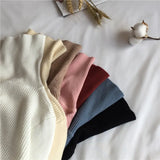 Autumn Winter Thick Sweater Women Knitted Ribbed Pullover Sweater Long Sleeve Turtleneck Slim Jumper Soft Warm Pull