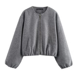 Women's Clothing 2025 Autumn Fashion Tight Under The Soft Zipper Jacket