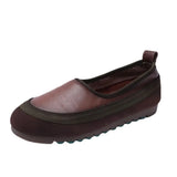 Soft-Soled Leather Single Shoes Spring New Sen With A Foot Pedaled Shoes Leather Flat Women's