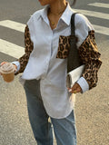 Loose Spliced Striped Shirt
