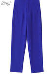 Women's Pants Beige Pencil High Waist Pants For Women Office Casual Elegant Woman Trousers Fashion Streetwear Summer