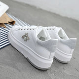 Women Casual Shoes 2020 Autumn Women Sneakers Fashion Breathable PU Leather Platform White Women Shoes Soft