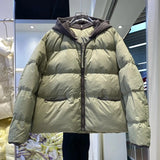 Women's Fluffy Feather Puffer Jacket Winter Short Parkas Casual Female Thickened Warm 90% White Duck Down Coat