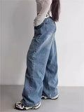 Hop Boyfriend Baggy Jeans with Foldable