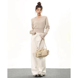 Sweaters V-neck Knitted Top for Women Pullover 2023 Korean New Knitwear Jumper Y2k