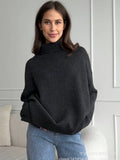 And Winter Pure Color Turtleneck Sweater Hot Selling Burst Comfortable Loose Basic Jacket Sweater