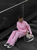 And Winter Long Sleeves Of Loose Casual Trousers Sweater Set Women Hot Selling Fork