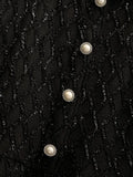 Winter French Vintage Hepburn Evening Party Dress Office Ladies Elegant High Waist Sequined Dress 4XL Vestidos De