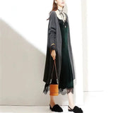 Vintage Black Long Skirt Aesthetic Elegant Lace Patchwork Velvet Skirt Gothic Sexy Side Split Hight Wait Slit Party