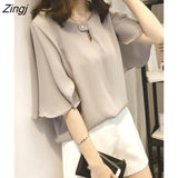 sleeve 2022 summer women's shirt blouse for women blusas womens tops and blouses chiffon shirts ladie's