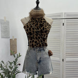 Shooting Irregular Zipper Collar Short Small Coat With Long Sleeves And Bottom Shirt