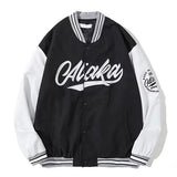 Retro Trend Jackets And Coat Women Y2K New Street Hip-Hop Fashion Baseball Uniform Couple Casual Loose Jacket Top