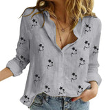 White Yellow Shirts Button Lapel Cardigan Top Lady Loose Long Sleeve Oversized Shirt Womens Blouses Casual Tunic