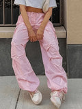 Drawstring Y2K Baggy Cargo Pants- Outfit