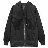 Anime Harajuku Hoodie Women Kpop Y2k Clothes Oversized Sweatshirt Genshin Impact Sweater Zip Up Man Demon Slayer
