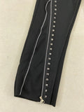 Spring New Trousers Heavy Knit Zipper Design Street Style Niche Fashion To Do The Same Thread Of Old Men And