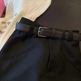 Black Mini Skirts Women Streetwear Belt A Line Skirt Y2K Summer Korean High Waist Slim Casual All Match Suit Skirts