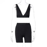 Women Tracksuit Sleeveless Vest Skinny Yoga Leggings Matching Jogger Set Solid Sporty Set 2022 Summer Workout
