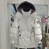 New Women's Hooded And Thickened Down Fashion Medium And Long Down Jacket