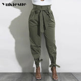 waist pants camouflage loose joggers women army harem camo pants streetwear punk black cargo pants women capris