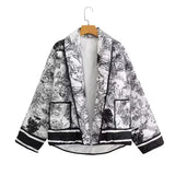 Women's Clothing Explosion Hit 6-Color Printed Cotton Jacket